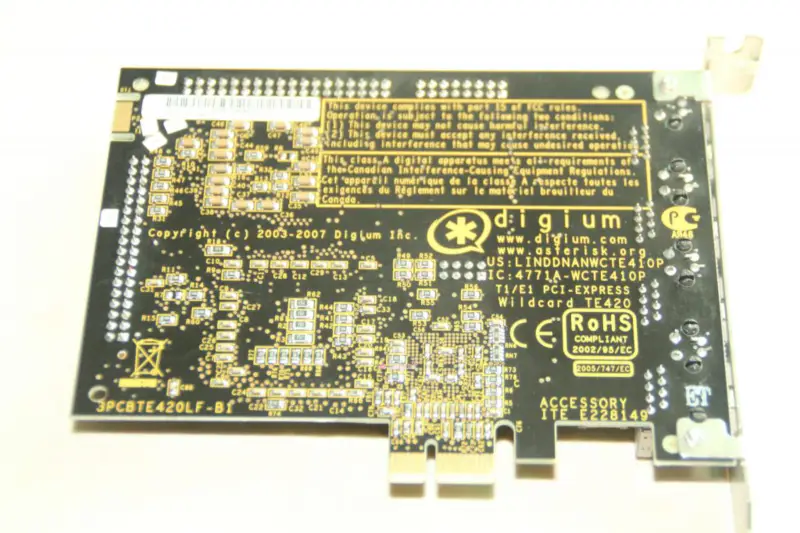 Asterisk TE420P TE420 4-port Digital Card port E1/T1 PCI-Express Card