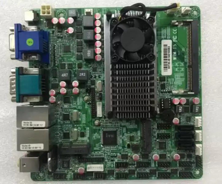 17X19 TN-C1037U Dual core Industrial motherboard LVDS with 10 COM