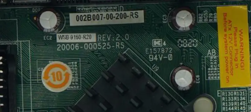 IEI WSB-9150-R20 REV:2.0 industrial motherboard