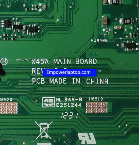 Asus X45A Motherboard