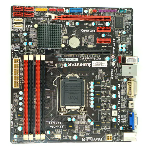 Biostar H77MU3 Gold Edition motherboard H77 LGA 1155 Micro ATX